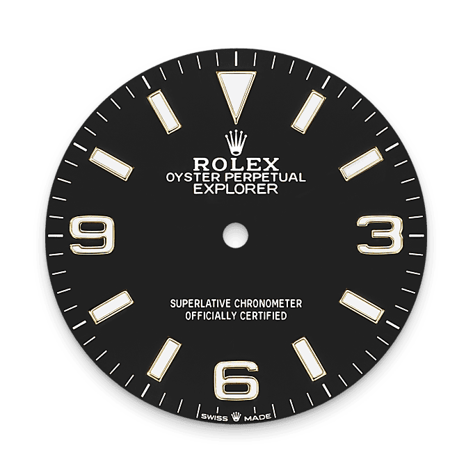 rolex Explorer em Rolesor amarelo – combinação de aço Oystersteel e ouro amarelo, m124273-0001 - Pedrart