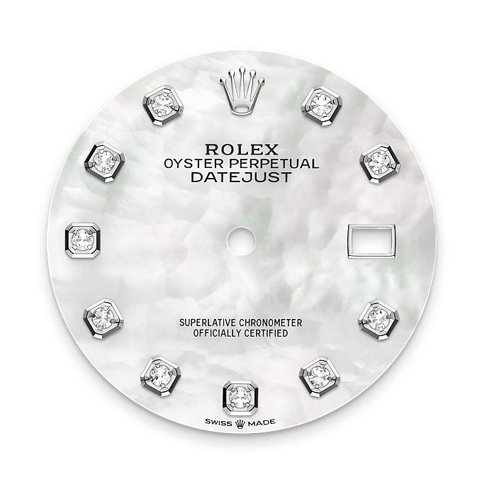 rolex Datejust em Rolesor branco – combinação de aço Oystersteel e ouro branco, m126284rbr-0011 - Pedrart