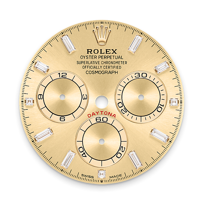 rolex Cosmograph Daytona em Ouro amarelo 18 quilates com asas cravejadas de diamantes, m126598tbr-0001 - Pedrart