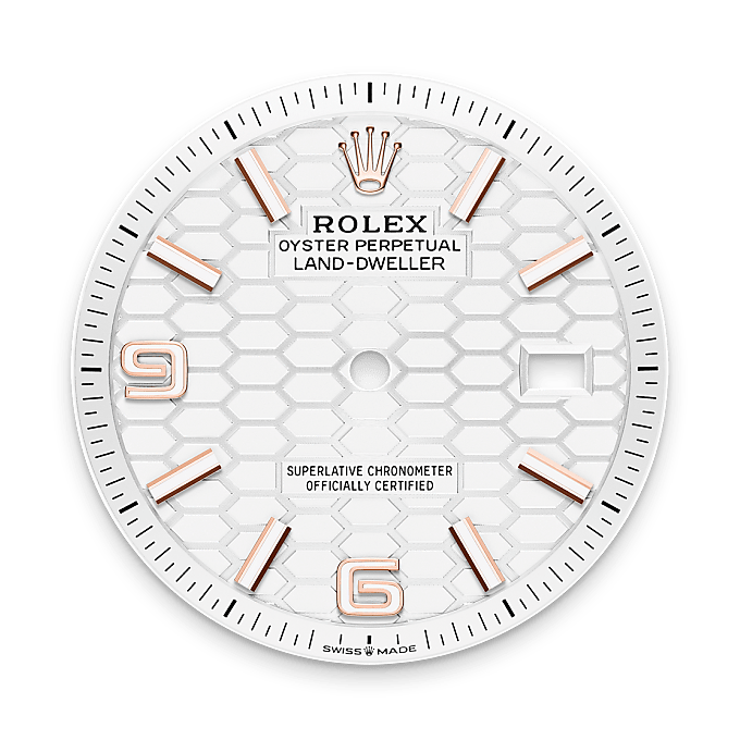 rolex Land-Dweller em Ouro Everose 18 quilates, m127235-0001 - Pedrart