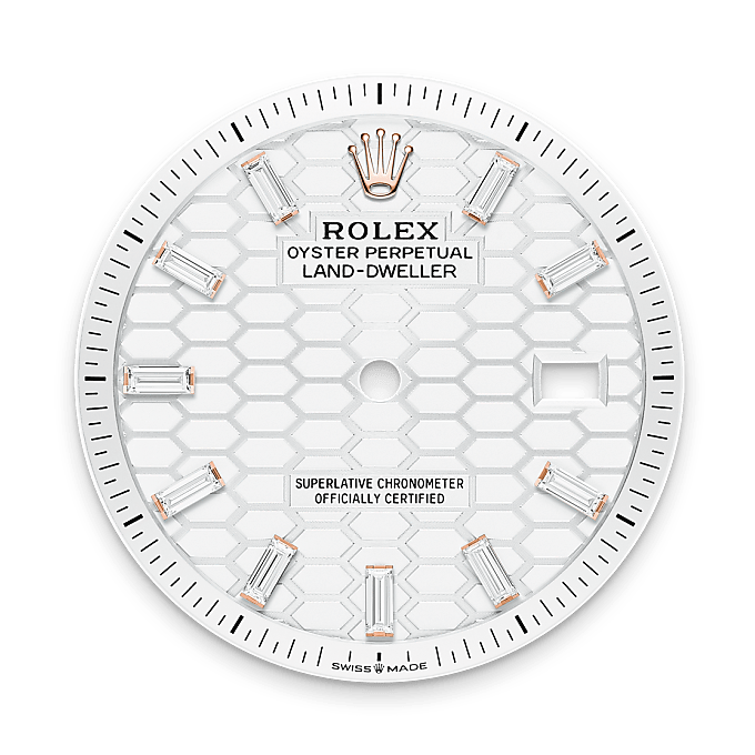 rolex Land-Dweller em Ouro Everose 18 quilates, m127285tbr-0002 - Pedrart