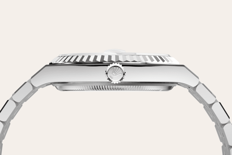 rolex Land-Dweller em Rolesor branco – combinação de aço Oystersteel e ouro branco, m127234-0001 - Pedrart