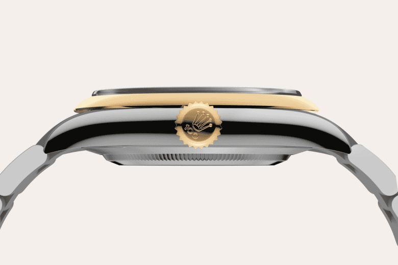rolex Oyster Perpetual em Rolesor amarelo – combinação de aço Oystersteel e ouro amarelo, m134303-0001 - Pedrart