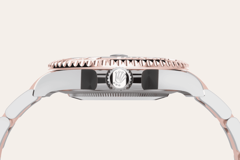 rolex Yacht-Master em Rolesor Everose – combinação de aço Oystersteel e ouro Everose, m268621-0003 - Pedrart