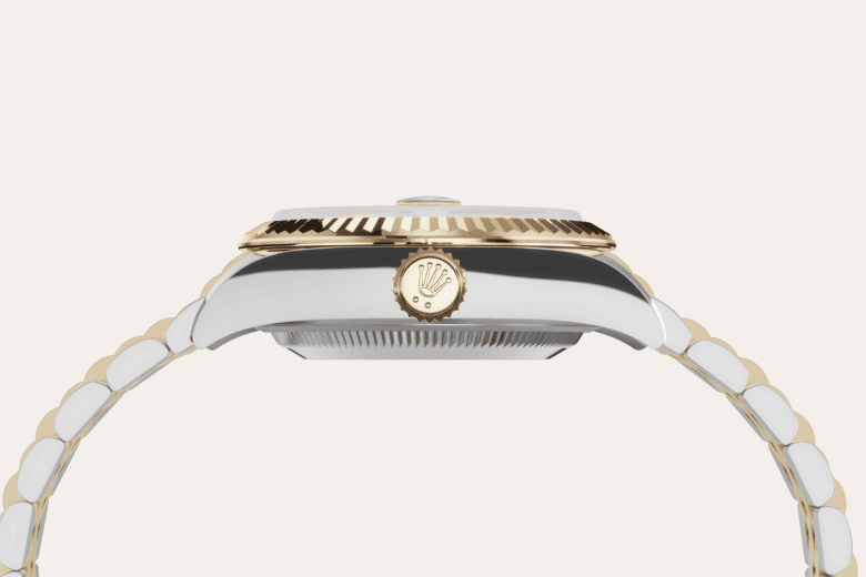 rolex Lady-Datejust em Rolesor amarelo – combinação de aço Oystersteel e ouro amarelo, m279173-0007 - Pedrart