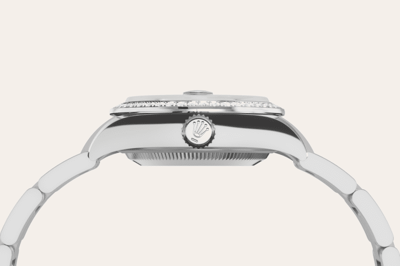 rolex Lady-Datejust em Rolesor branco – combinação de aço Oystersteel e ouro branco, m279384rbr-0004 - Pedrart
