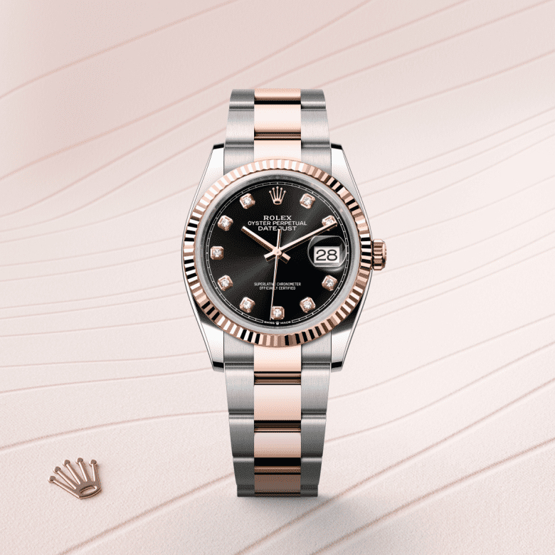rolex Datejust em Rolesor Everose – combinação de aço Oystersteel e ouro Everose, m126231-0020 - Pedrart