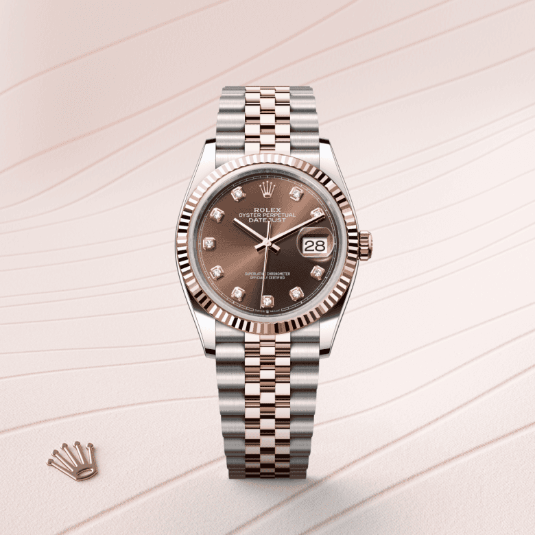 rolex Datejust em Rolesor Everose – combinação de aço Oystersteel e ouro Everose, m126231-0053 - Pedrart