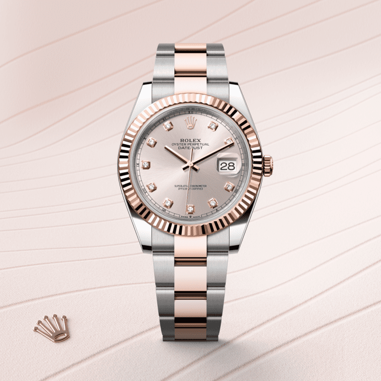 rolex Datejust em Rolesor Everose – combinação de aço Oystersteel e ouro Everose, m126331-0007 - Pedrart