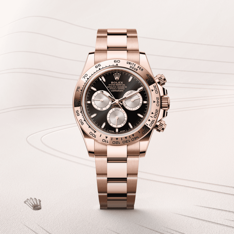 rolex Cosmograph Daytona em Ouro Everose 18 quilates, m126505-0001 - Pedrart