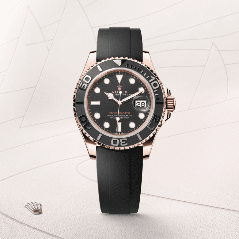 rolex Yacht-Master em Ouro Everose 18 quilates, m126655-0002 - Pedrart