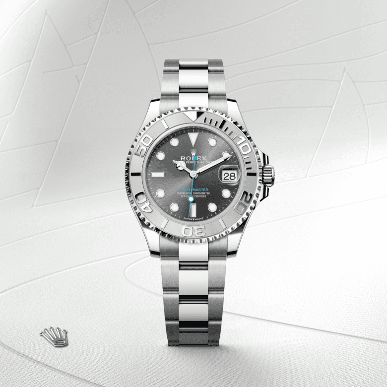 rolex Yacht-Master em Rolesium – combinação de aço Oystersteel e platina, m268622-0002 - Pedrart
