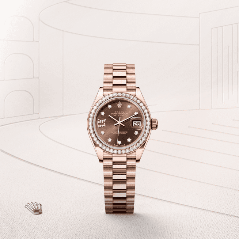 rolex Lady-Datejust em Ouro Everose 18 quilates, m279135rbr-0001 - Pedrart