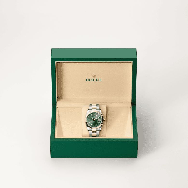 rolex Datejust em Rolesor amarelo – combinação de aço Oystersteel e ouro amarelo, m126203-0058 - Pedrart