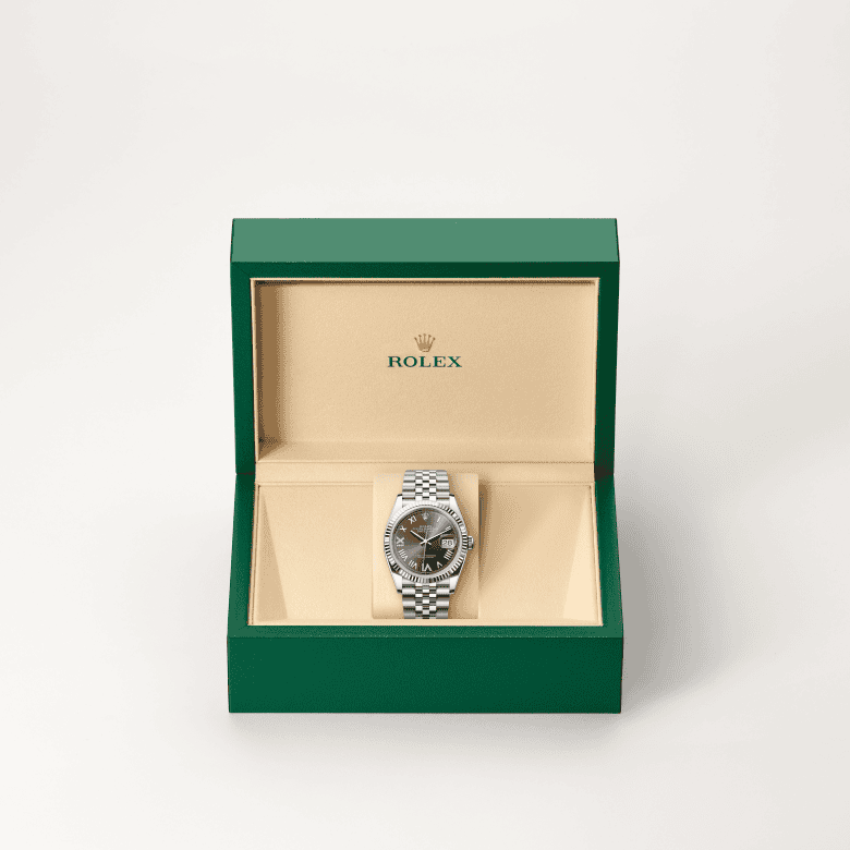 rolex Datejust em Rolesor branco – combinação de aço Oystersteel e ouro branco, m126234-0071 - Pedrart