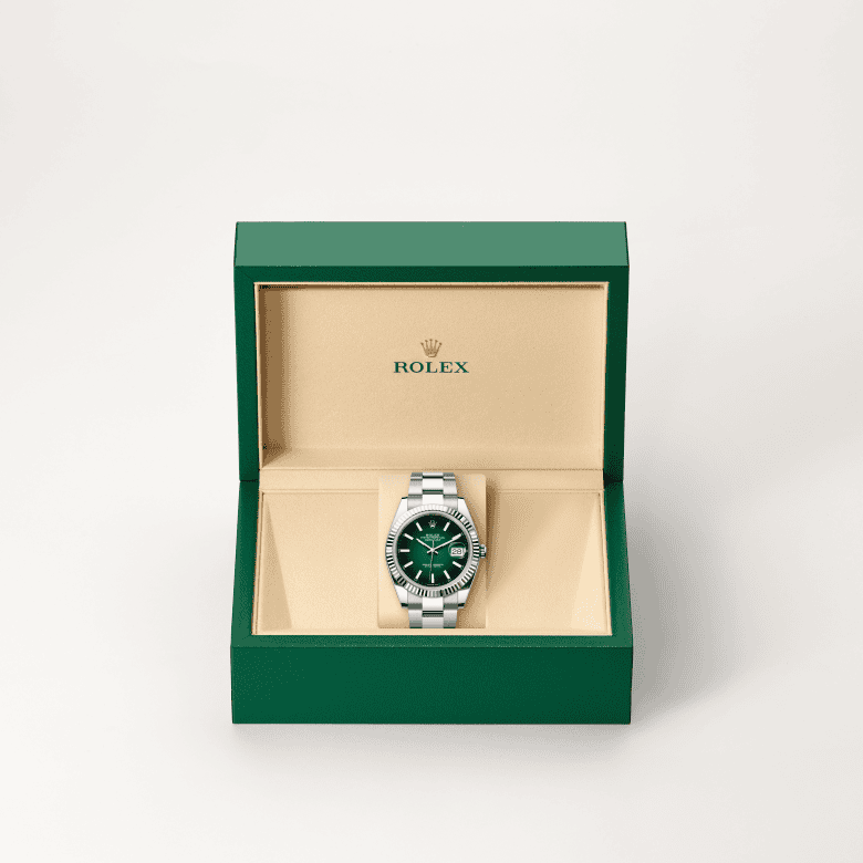 rolex Datejust em Rolesor branco – combinação de aço Oystersteel e ouro branco, m126334-0033 - Pedrart