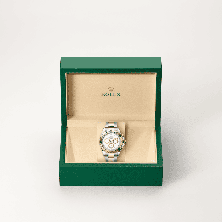 rolex Cosmograph Daytona em Rolesor amarelo – combinação de aço Oystersteel e ouro amarelo, m126503-0001 - Pedrart
