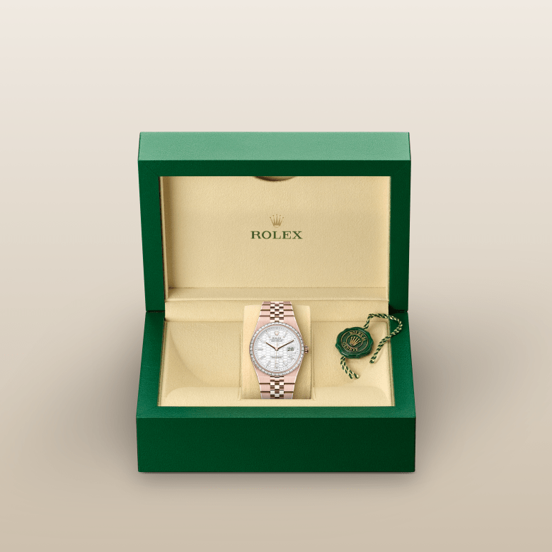 rolex Land-Dweller em Ouro Everose 18 quilates, m127285tbr-0002 - Pedrart