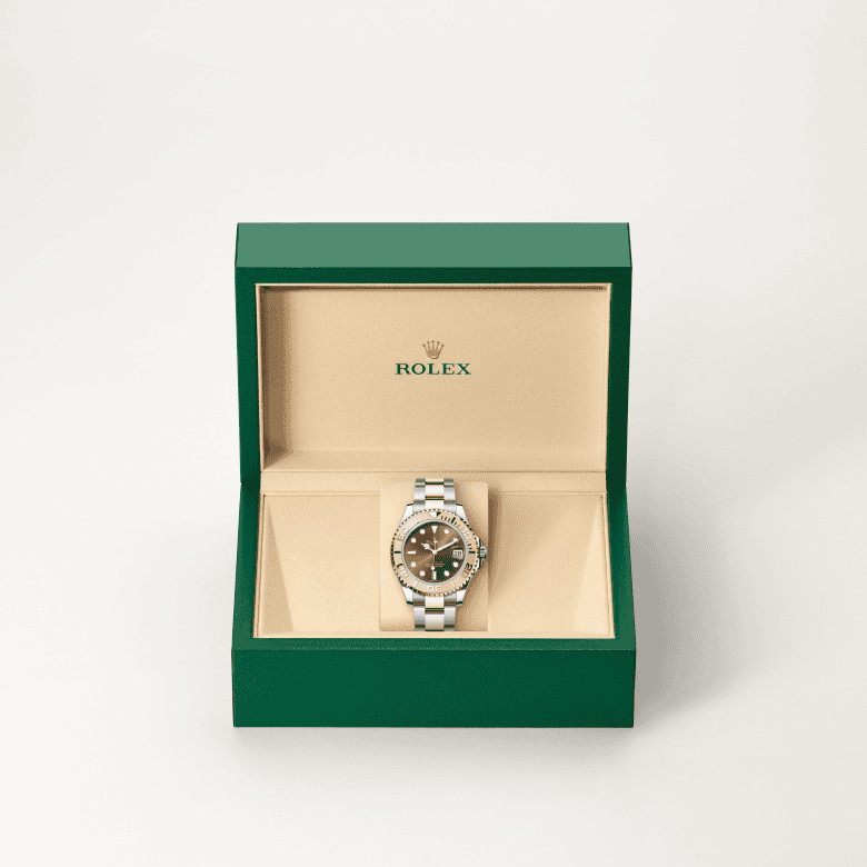 rolex Yacht-Master em Rolesor Everose – combinação de aço Oystersteel e ouro Everose, m268621-0003 - Pedrart