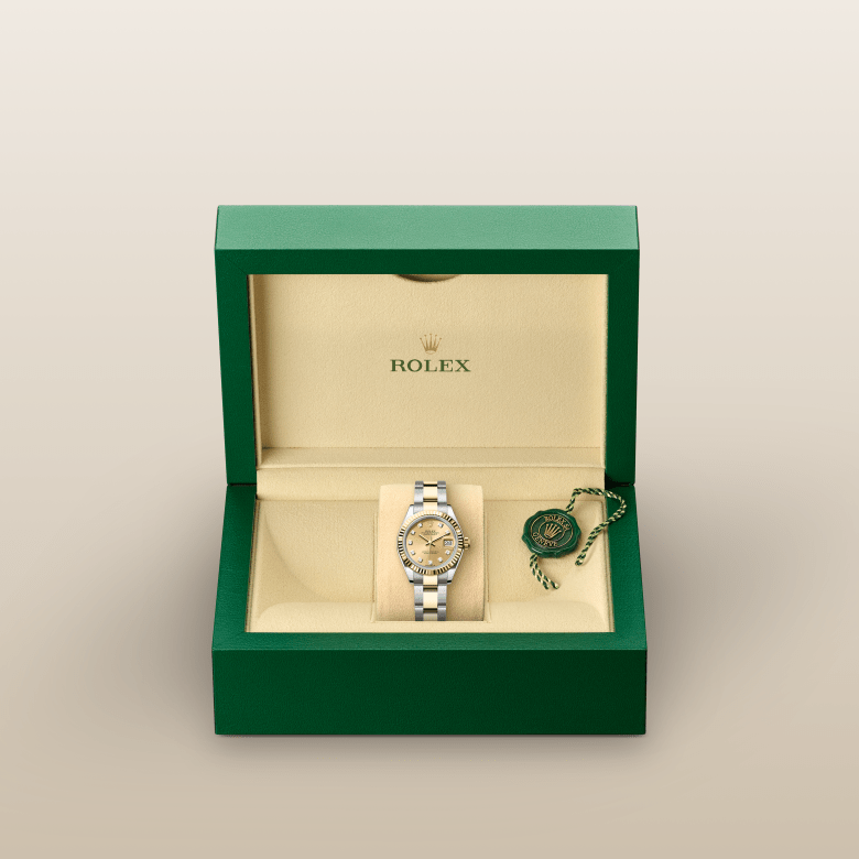 rolex Lady-Datejust em Rolesor amarelo – combinação de aço Oystersteel e ouro amarelo, m279173-0012 - Pedrart