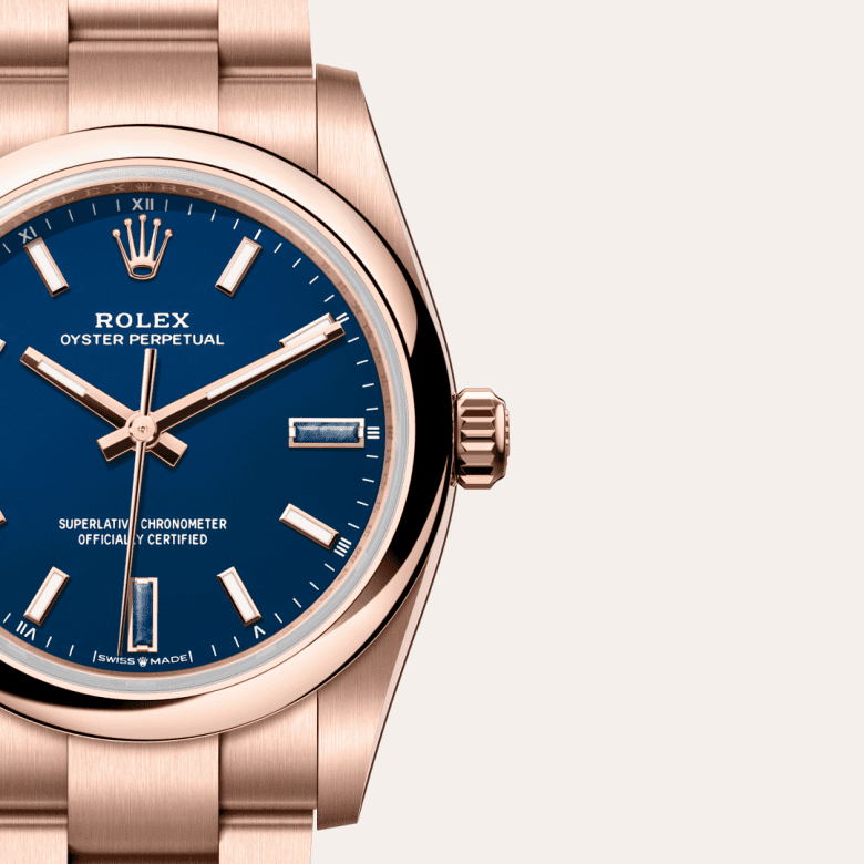 rolex Oyster Perpetual em Ouro Everose 18 quilates, m124205-0002 - Pedrart