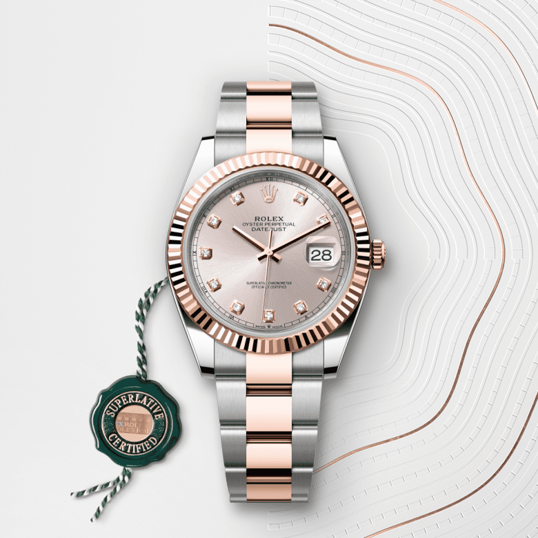 rolex Datejust em Rolesor Everose – combinação de aço Oystersteel e ouro Everose, m126331-0007 - Pedrart