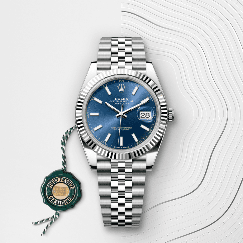 rolex Datejust em Rolesor branco – combinação de aço Oystersteel e ouro branco, m126334-0002 - Pedrart