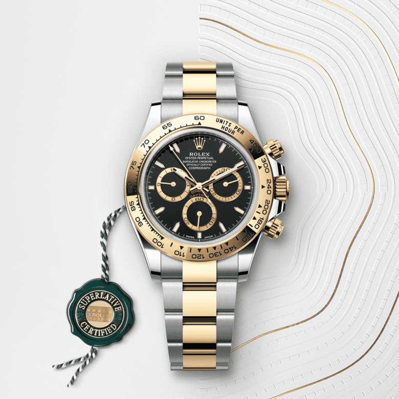 rolex Cosmograph Daytona em Rolesor amarelo – combinação de aço Oystersteel e ouro amarelo, m126503-0003 - Pedrart