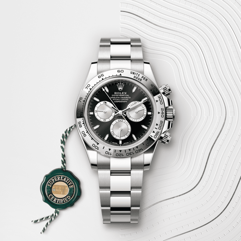 rolex Cosmograph Daytona em ouro branco 18 quilates, m126509-0001 - Pedrart
