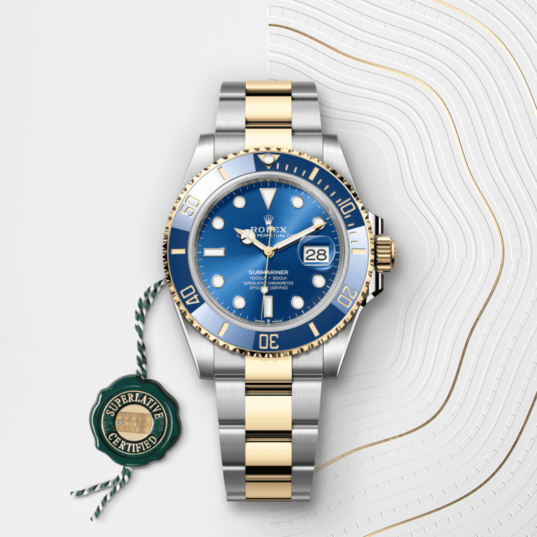 rolex Submariner em Rolesor amarelo – combinação de aço Oystersteel e ouro amarelo, m126613lb-0002 - Pedrart