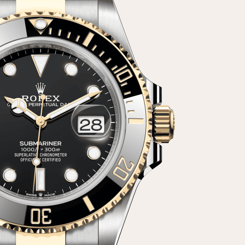 rolex Submariner em Rolesor amarelo – combinação de aço Oystersteel e ouro amarelo, m126613ln-0002 - Pedrart
