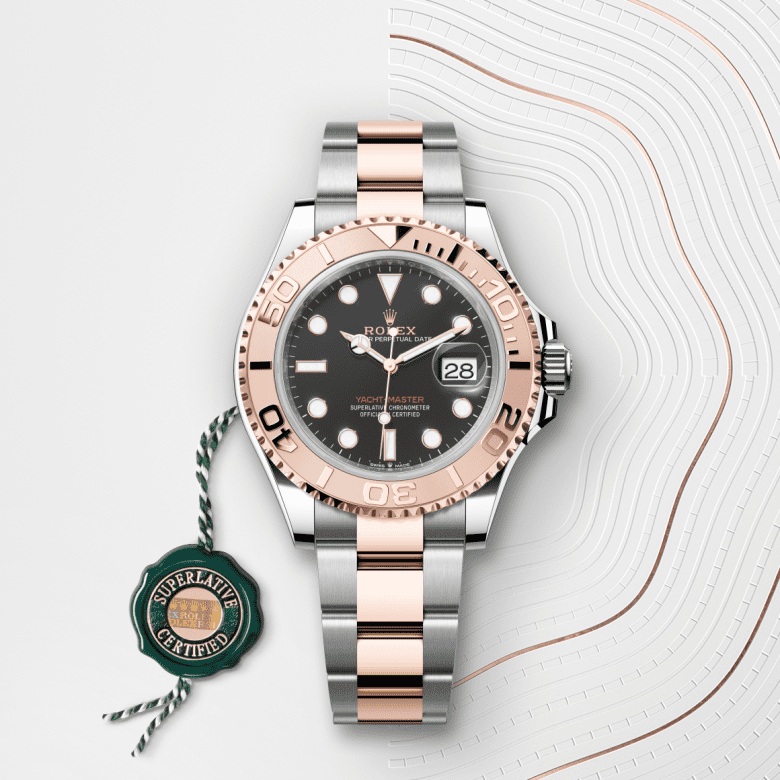 rolex Yacht-Master em Rolesor Everose – combinação de aço Oystersteel e ouro Everose, m126621-0002 - Pedrart