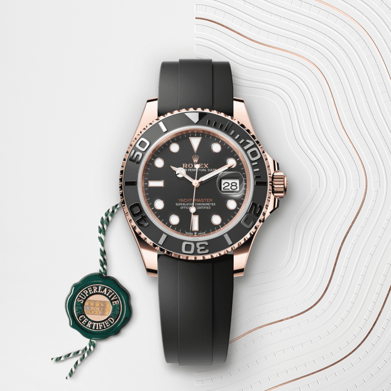 rolex Yacht-Master em Ouro Everose 18 quilates, m126655-0002 - Pedrart