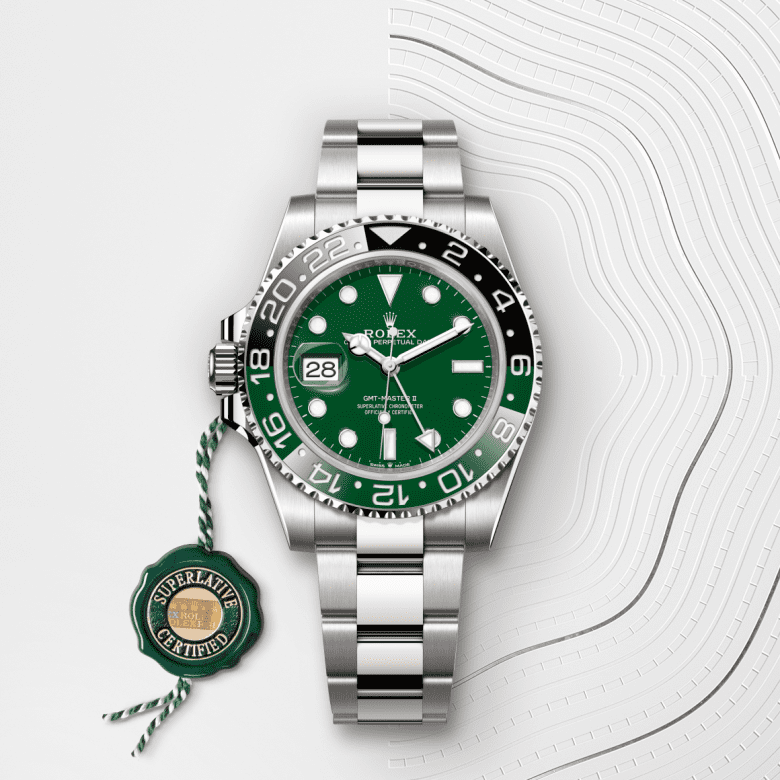 rolex GMT-Master II em ouro branco 18 quilates, m126729vtnr-0001 - Pedrart