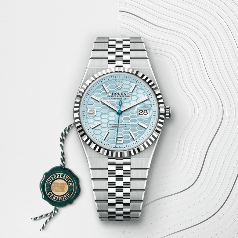 rolex Land-Dweller em Platina, m127336-0001 - Pedrart