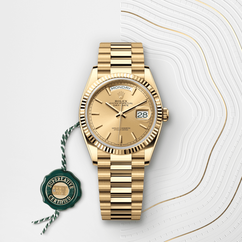 rolex Day-Date em Ouro amarelo 18 quilates, m128238-0045 - Pedrart
