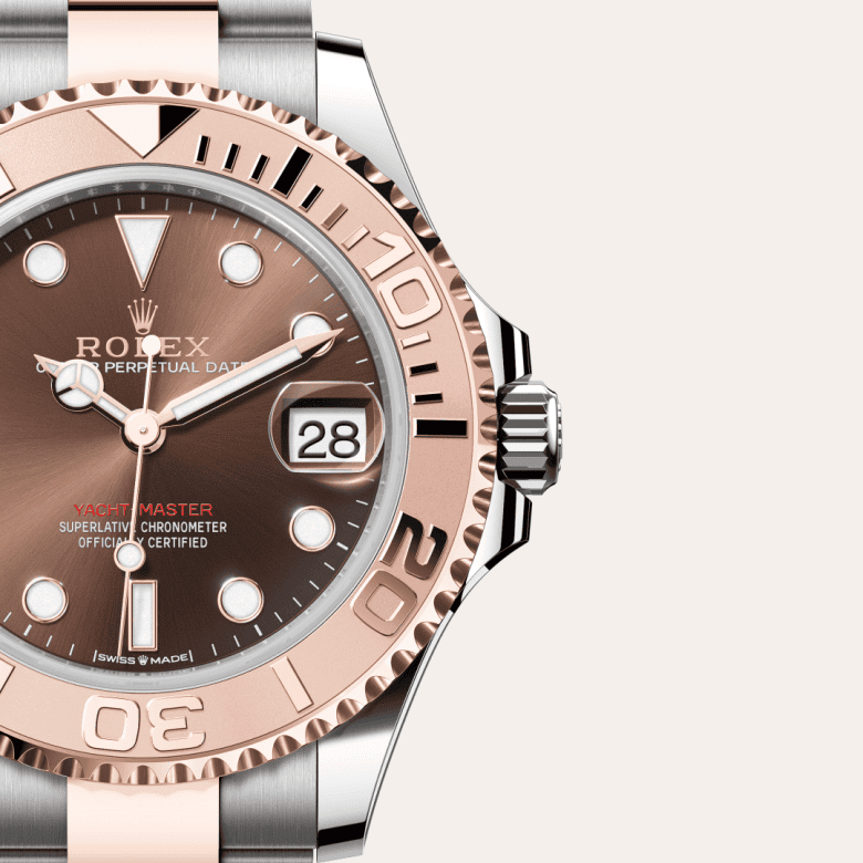 rolex Yacht-Master em Rolesor Everose – combinação de aço Oystersteel e ouro Everose, m268621-0003 - Pedrart