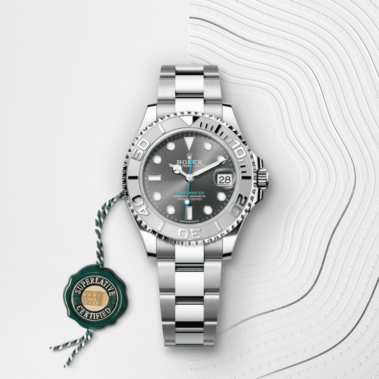 rolex Yacht-Master em Rolesium – combinação de aço Oystersteel e platina, m268622-0002 - Pedrart