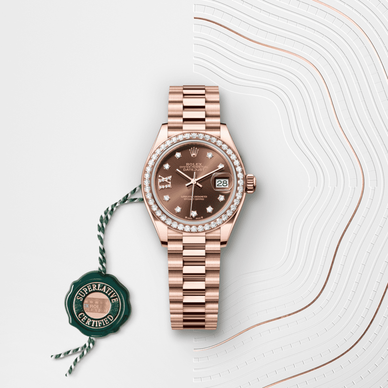 rolex Lady-Datejust em Ouro Everose 18 quilates, m279135rbr-0001 - Pedrart