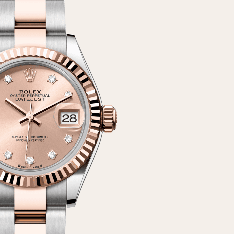 rolex Lady-Datejust em Rolesor Everose – combinação de aço Oystersteel e ouro Everose, m279171-0028 - Pedrart