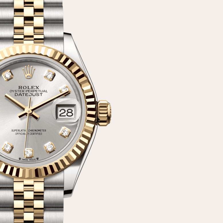 rolex Lady-Datejust em Rolesor amarelo – combinação de aço Oystersteel e ouro amarelo, m279173-0007 - Pedrart