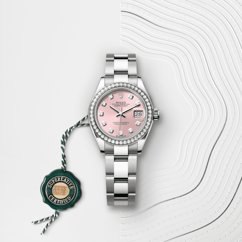 rolex Lady-Datejust em Rolesor branco – combinação de aço Oystersteel e ouro branco, m279384rbr-0004 - Pedrart