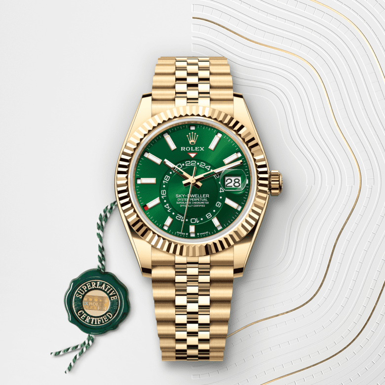 rolex Sky-Dweller em Ouro amarelo 18 quilates, m336938-0008 - Pedrart