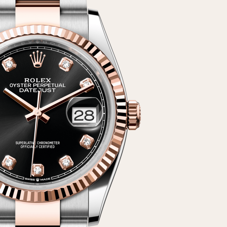 rolex Datejust em Rolesor Everose – combinação de aço Oystersteel e ouro Everose, m126231-0020 - Pedrart