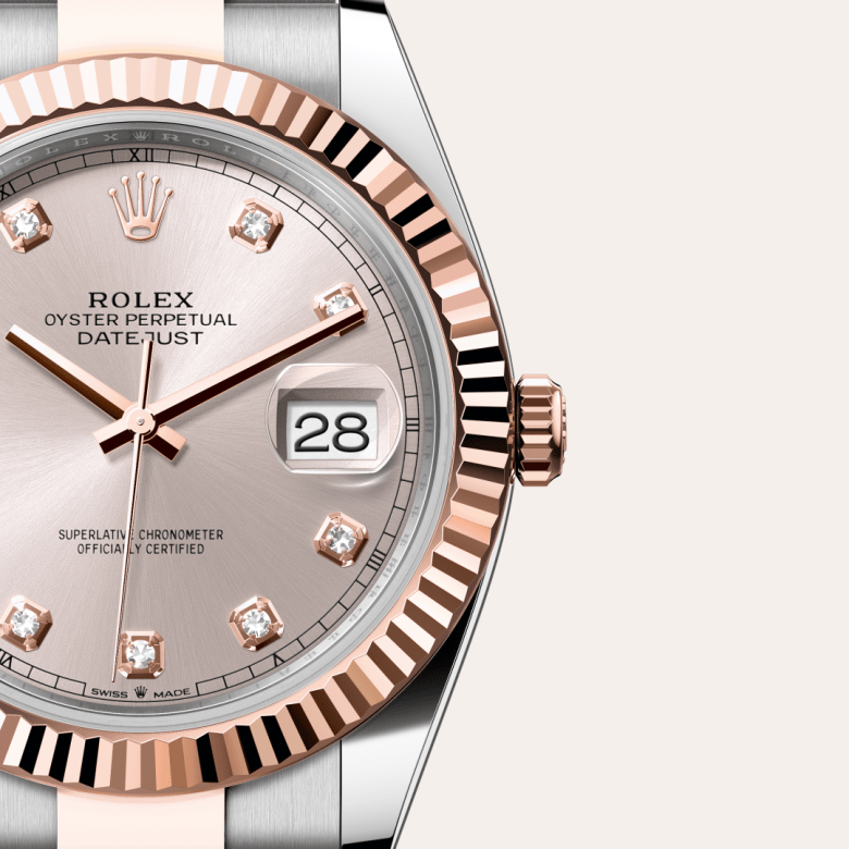rolex Datejust em Rolesor Everose – combinação de aço Oystersteel e ouro Everose, m126331-0007 - Pedrart