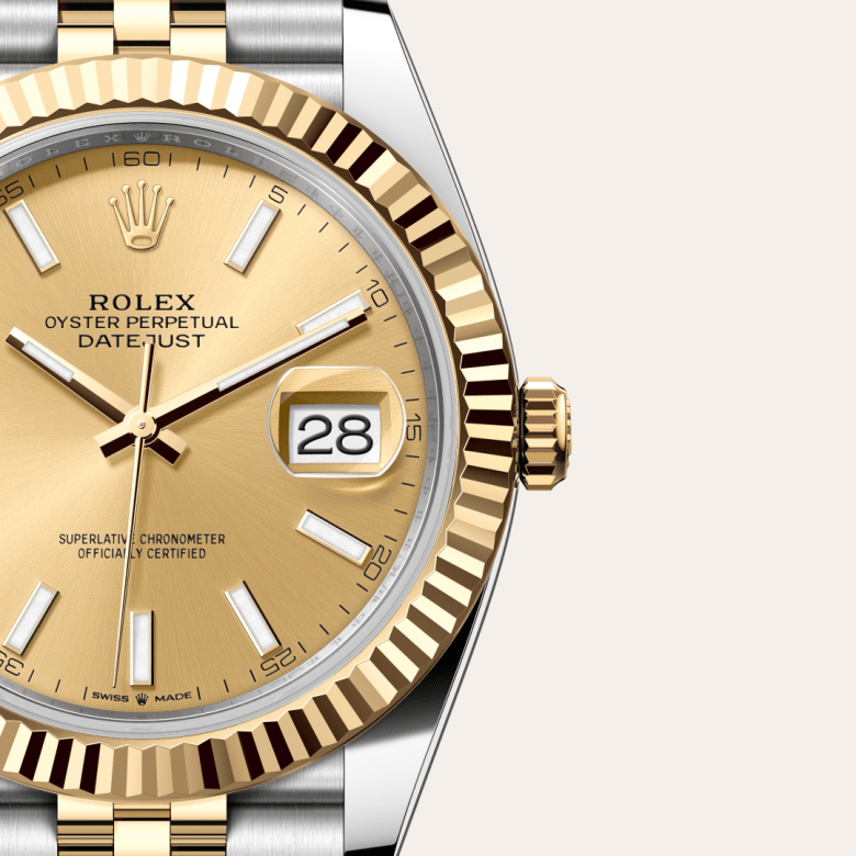 rolex Datejust em Rolesor amarelo – combinação de aço Oystersteel e ouro amarelo, m126333-0010 - Pedrart