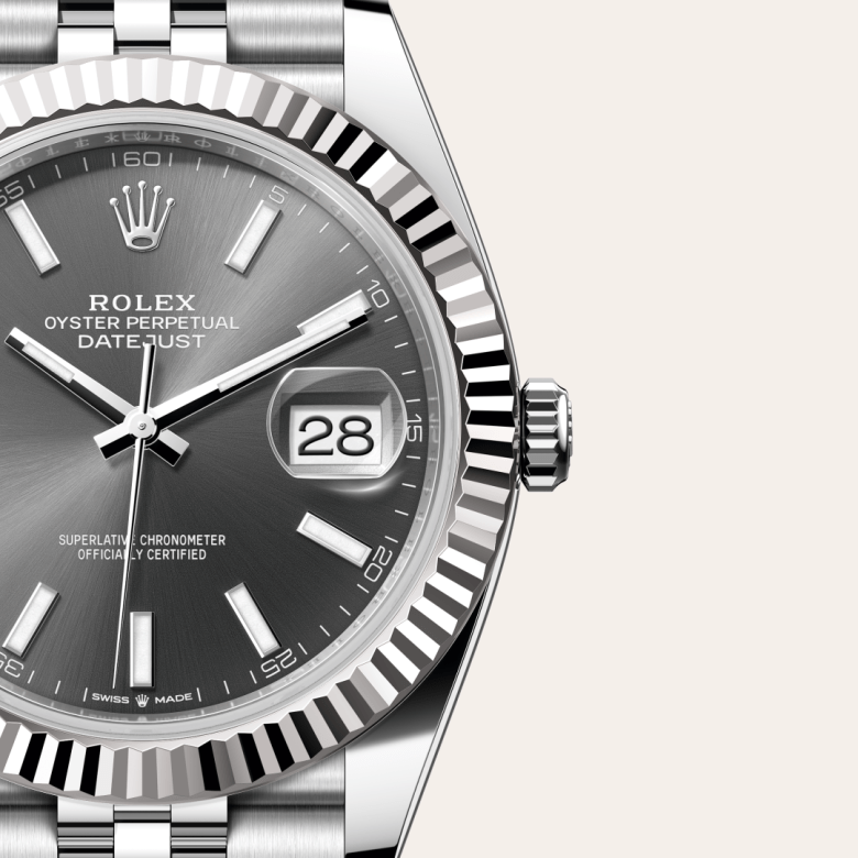 rolex Datejust em Rolesor branco – combinação de aço Oystersteel e ouro branco, m126334-0014 - Pedrart