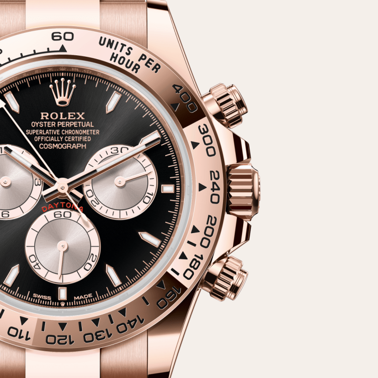rolex Cosmograph Daytona em Ouro Everose 18 quilates, m126505-0001 - Pedrart