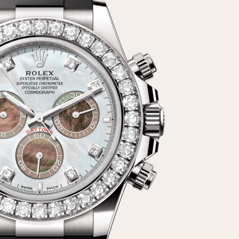 rolex Cosmograph Daytona em ouro branco 18 quilates, m126589rbr-0001 - Pedrart
