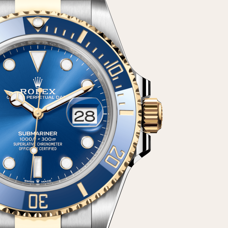 rolex Submariner em Rolesor amarelo – combinação de aço Oystersteel e ouro amarelo, m126613lb-0002 - Pedrart